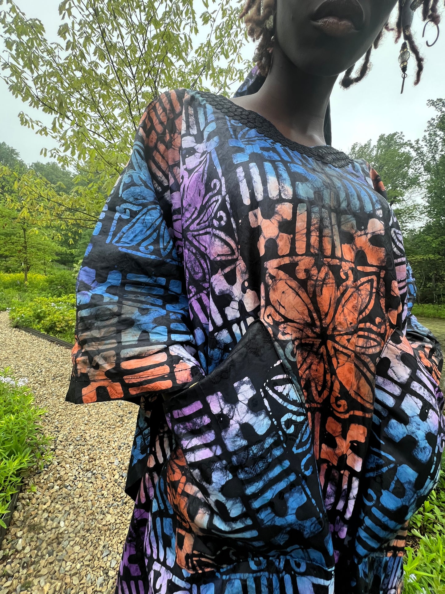 Yeye’s Indigo SS24 Goddess Gown & matching headwrap