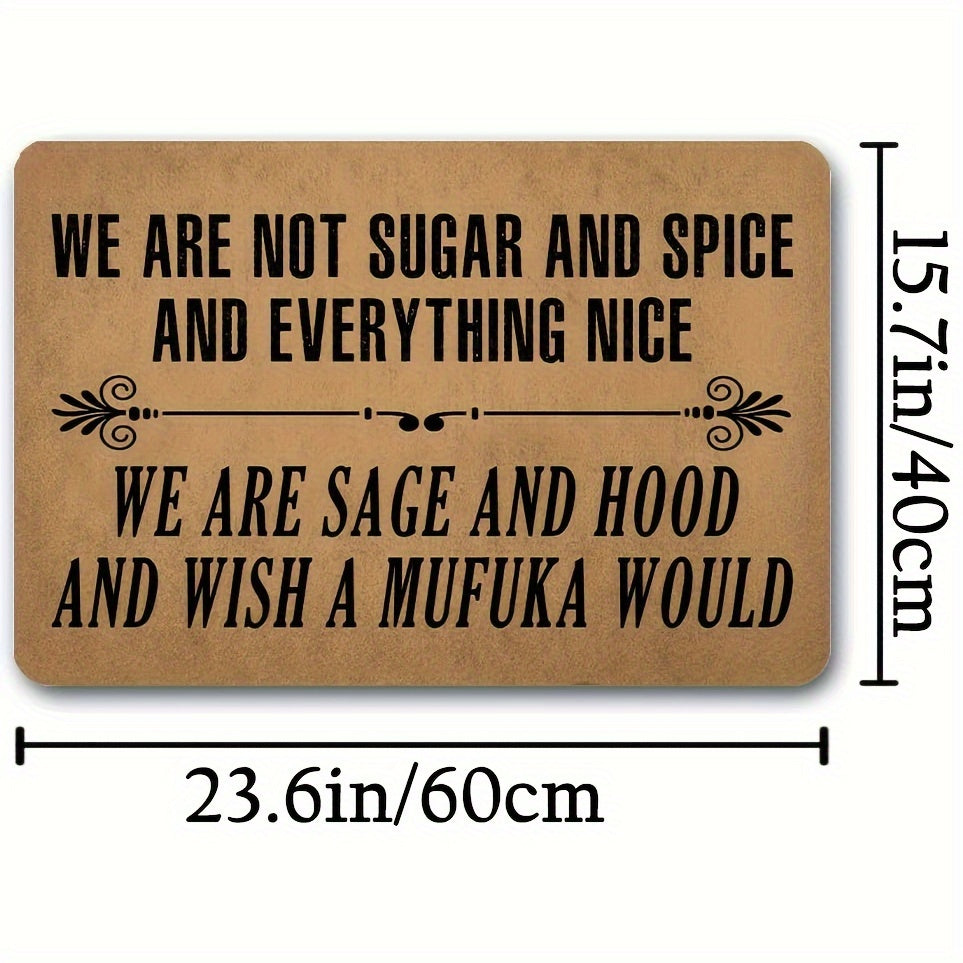 Sage and Hood Doormat
