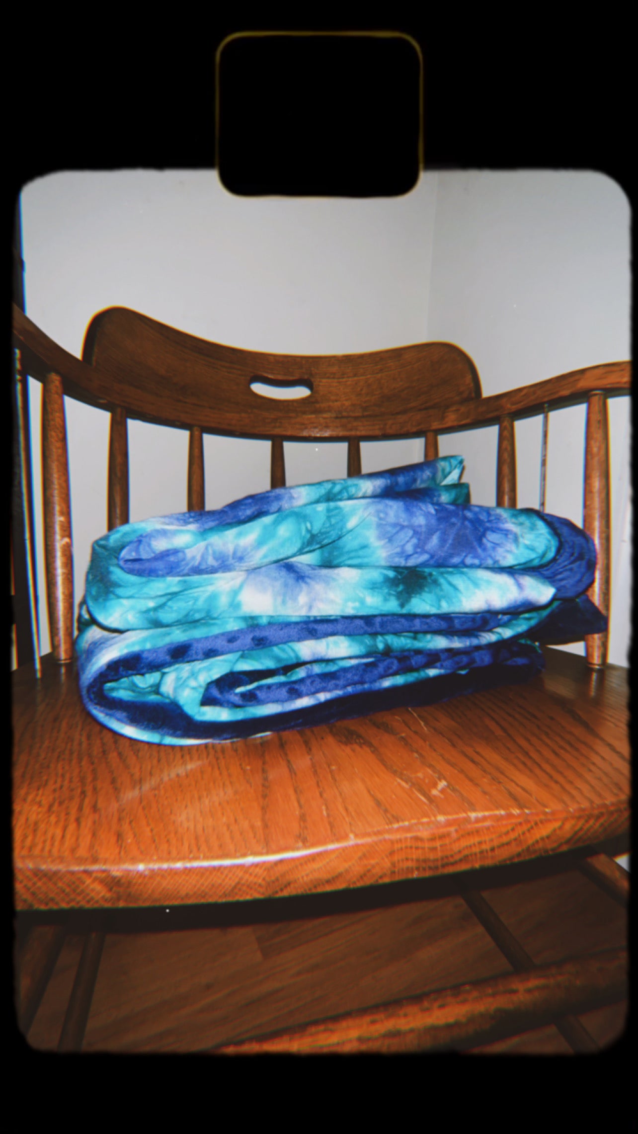 Yeye’s Indigo Fuzzy Throw