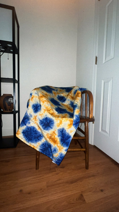 Yeye’s Indigo Fuzzy Throw