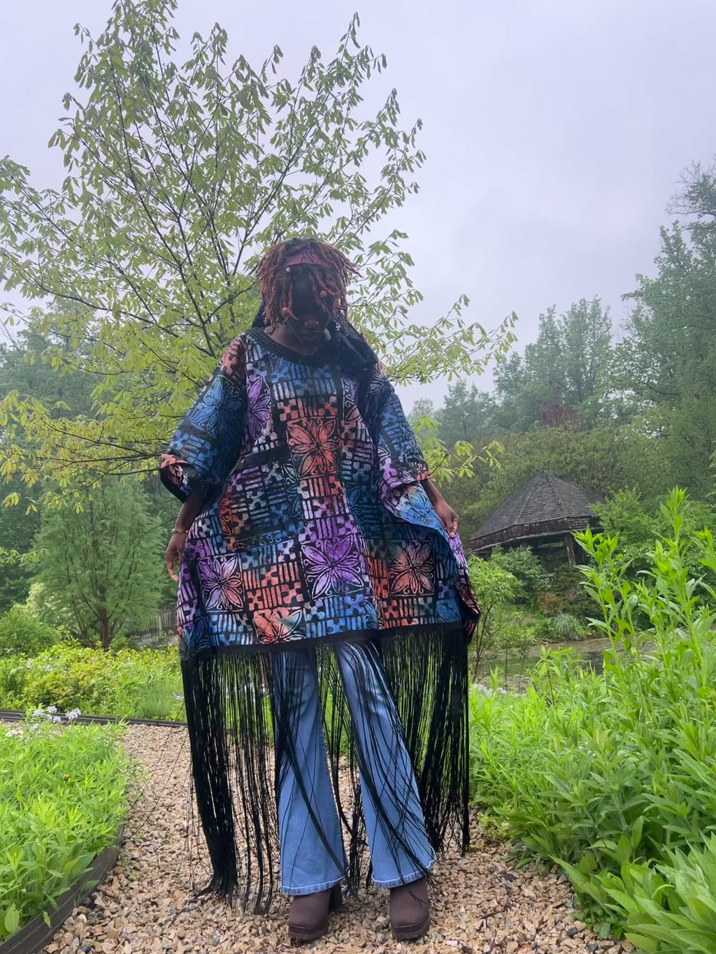 Yeye’s Indigo SS24 Goddess Gown & matching headwrap