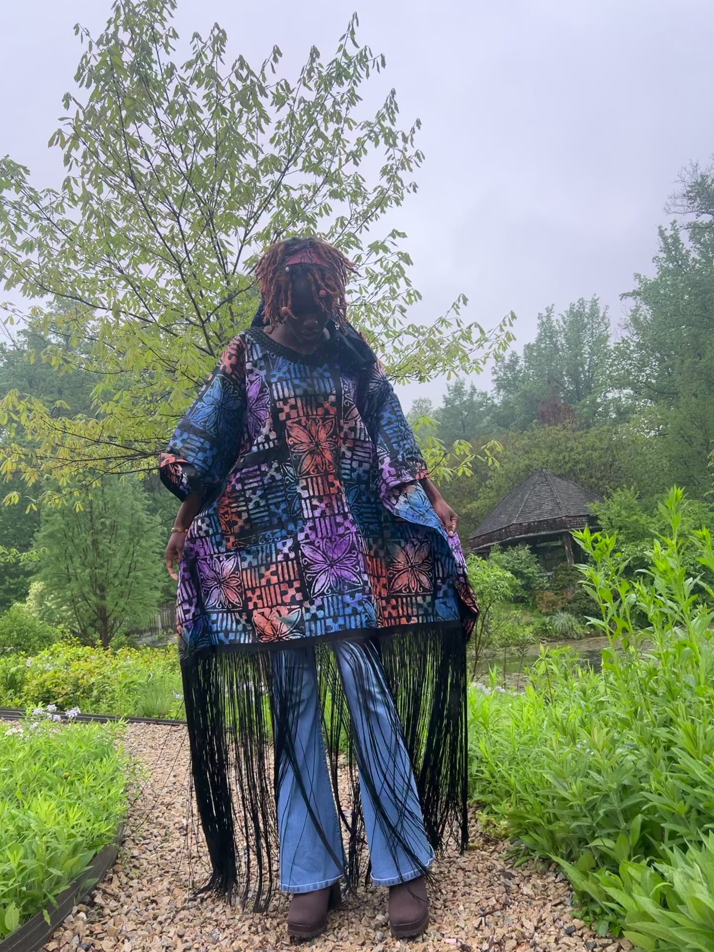 Yeye’s Indigo SS24 Goddess Gown & matching headwrap